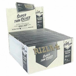 CARTINA RIZLA LUNGA SLIM SILVER + TIPS       P.D00002003  24