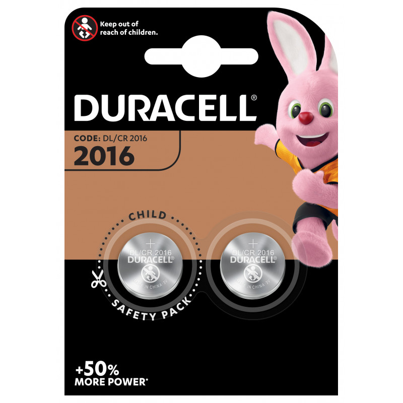 BATTERIA DURACELL 2016    3V. 2x LITIO             (C10) 1BL