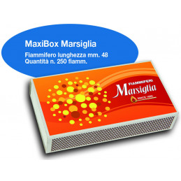 FIAMMIFERI MARSIGLIA MAXIBOX 48mm 250fiammiferi 1x10pz      