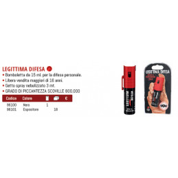 SPRAY ANTIAGGRESSIONE legit.dif. 15ml Getto 3mt 0,8KP (c18) 