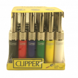 ACCENDINO CLIPPER TUBE RIC. COLOR MINI TUBE (24) 1pz        