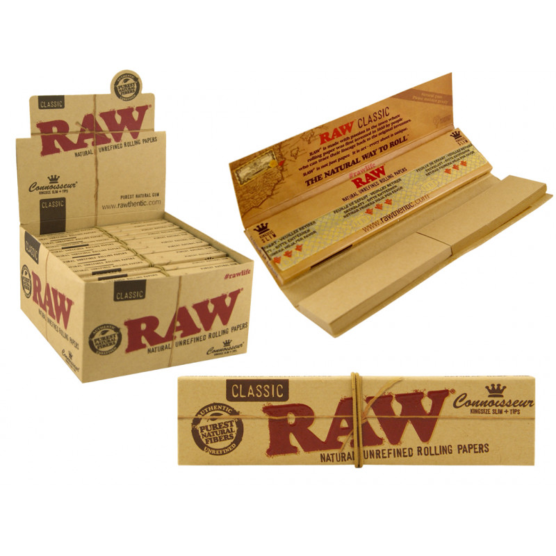 CARTINA RAW LUNGA SLIM + TIPS               P.D00815003  24x