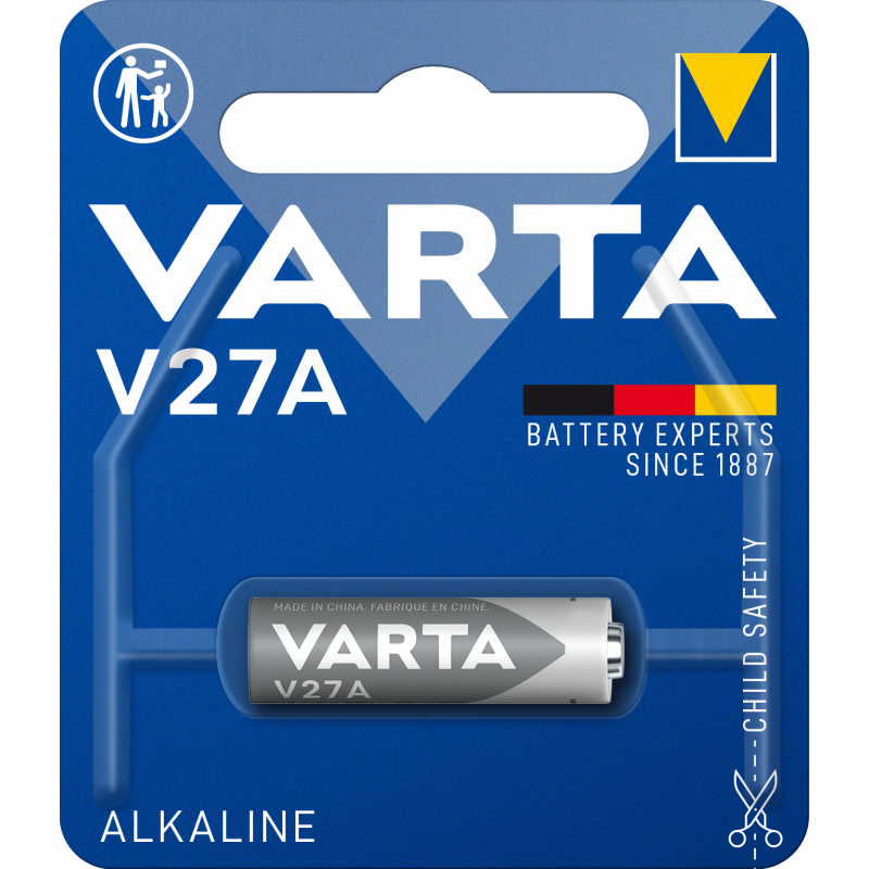 BATTERIA VARTA V27A   1x   12v  ALKALINE            (C10) 1B