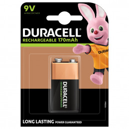 BATTERIA DURACELL RICARICABILE TRANS.    9V  170 1x  (C10) 1