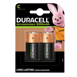 BATTERIA DURACELL RICARICABILE 1/2 TORCIA 3000mAh 2x  (C10) 