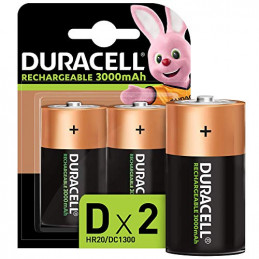 BATTERIA DURACELL RICARICABILE TORCIA  1.2V 3000 2x  (C10) 1