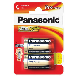 BATTERIA PANASONIC ALK.PRO POWER 1/2 TORCIA LR14 2x (C12) 1B