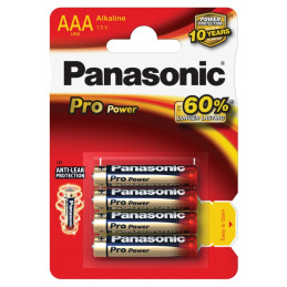BATTERIA PANASONIC ALK.PRO POWER M/STILO LR03 4x (C12) 1BL  