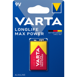 BATTERIA VARTA ALK. L.LIFE MAX P. 9V TRANSISTOR 1x (C10) 1BL