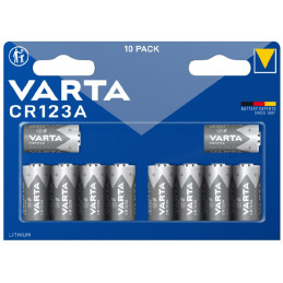 BATTERIA VARTA CR123 10x    3v LI TIUM               (C10) 1