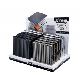PORTASIGARETTE CHAMP METALLO SLIM GESSATO (C12) 1pz         