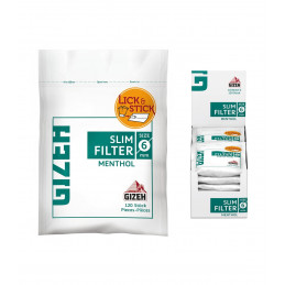 FILTRI GIZEH 6MM MENTOLO                    P.C00688007  10x