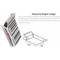 ASTUCCI VUOTI DISTR. POP FILTERS EXTRA/SUPER LARGE 1x150pz  