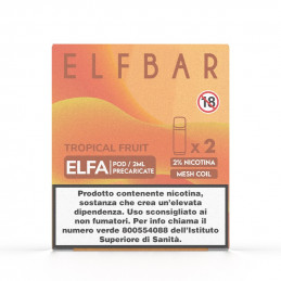 ElfBar ELFA Pod Prericaricata -tropical fruit - 0mg/ml - 1x2