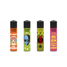 ACCENDINO CLIPPER MICROPIET. GALAXY LEAVES (C48) 1pz        